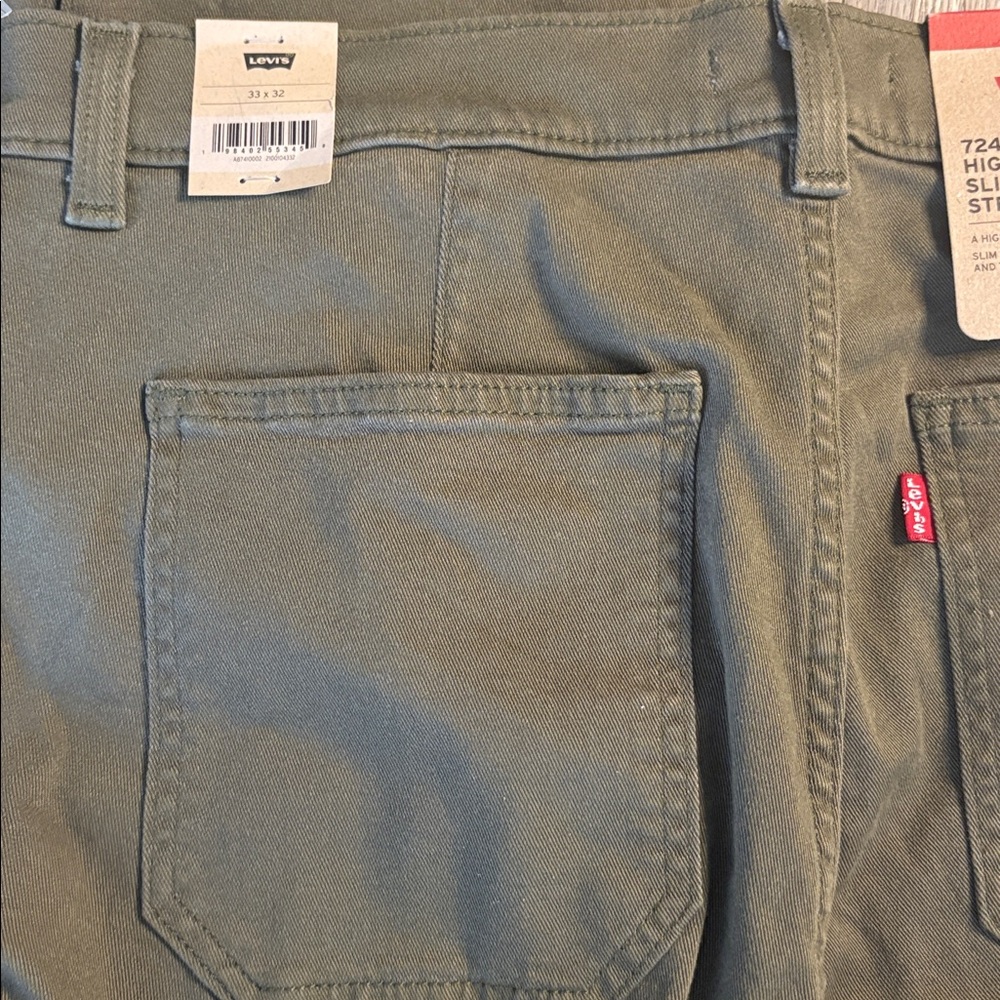 Levi's Women's High Rise Tailored 724 Slim Straight Size NWT - Picture 8 of 15
